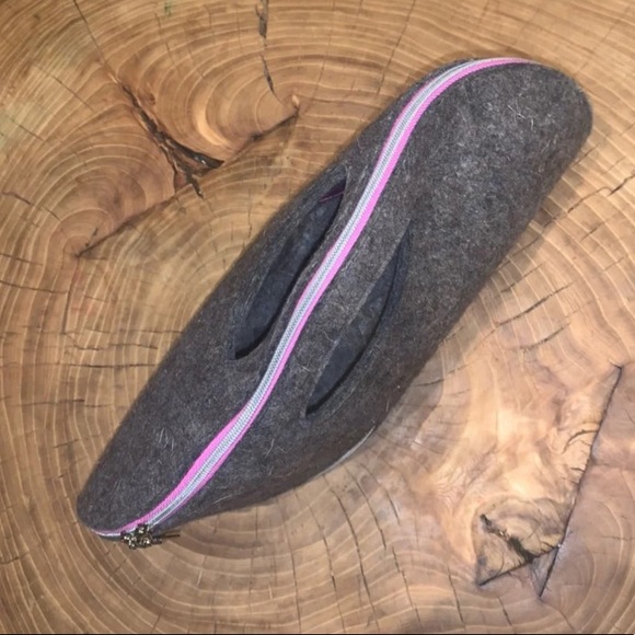 UM bag by Josh Jakus Gray Wool Handbag - Picture 5 of 8